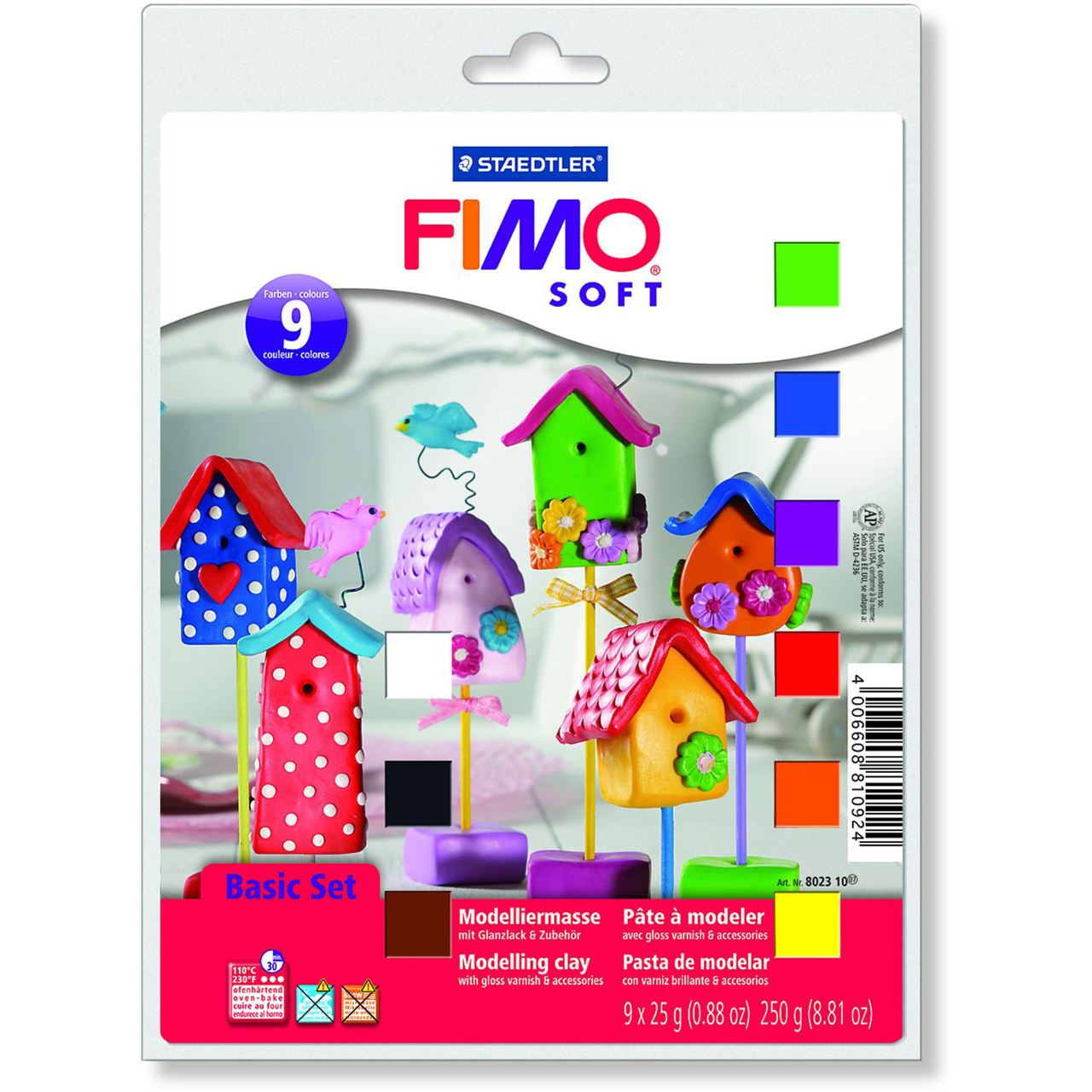 FIMO SOFT Modelliermasse Basic-Set, ofenhärtend