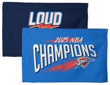 NBA Oklahoma City Thunder 2025 Champions Shot Call 2-pack Fan Towel 16 x 25 inches - 16 x 25 inches