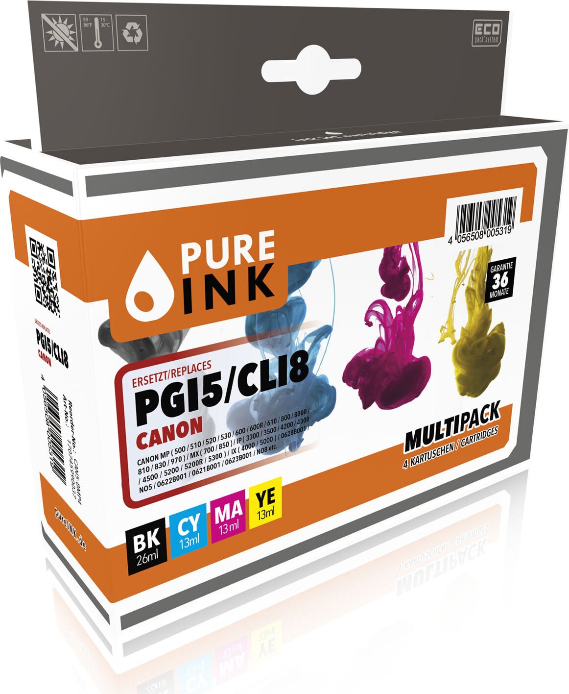 Canon PGI-5/CLI-8 MP Inktcartridges voor Pure Ink
