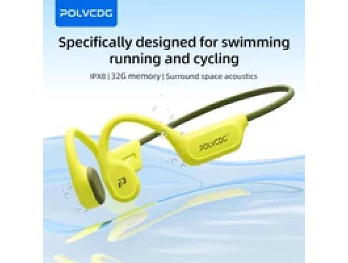 POLVCDG X9 Beengeleiding Koptelefoon IPX8 Waterdicht Open Zwemmen Koptelefoon 32G Oor Hangende Koptelefoon Tennis Hardlopen Fietsen