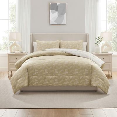 Empyrean 3PC Reversible Botanical Printed Comforter Bedding Set