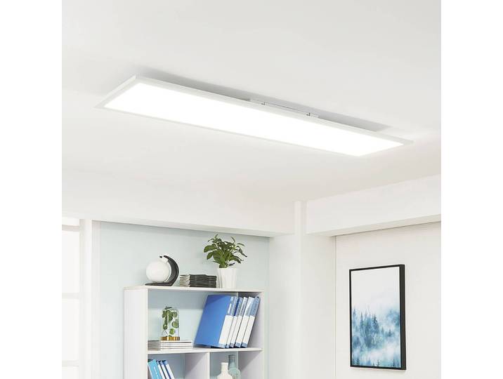 LED Panel Lysander Arcchio, dimmbar, weiß / opal, für Arbeitszimmer / Büro, Aluminium