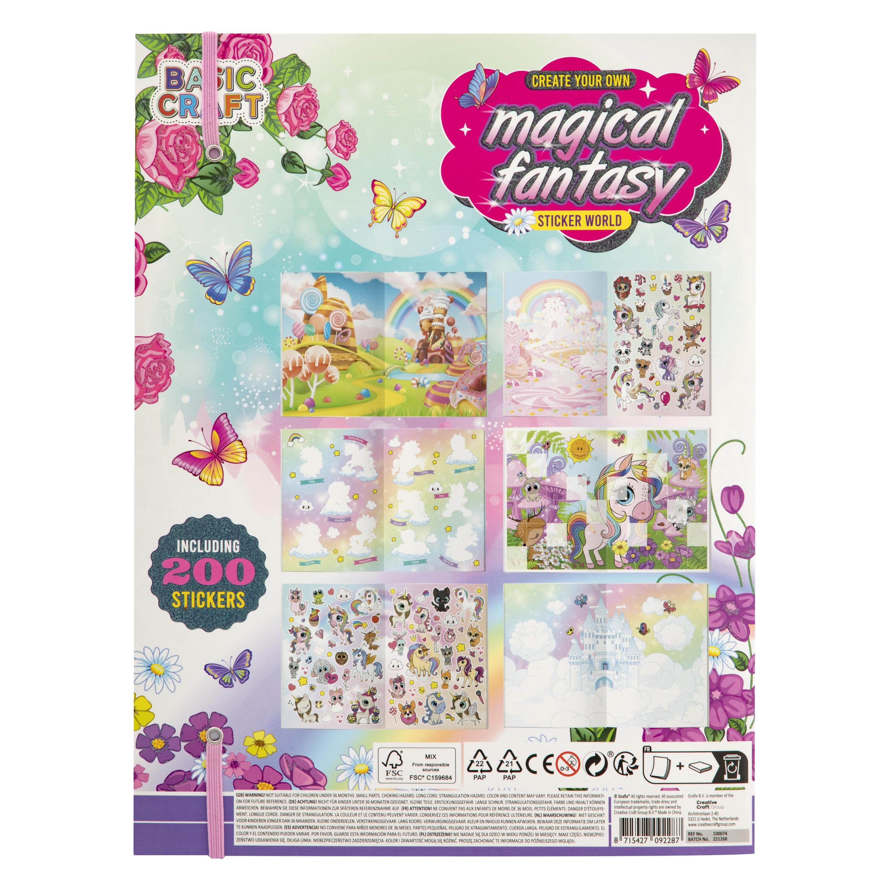 Grafix Aufkleberbuch Magical Fantasy 200 Stick (200 Sticker) (043.100074)