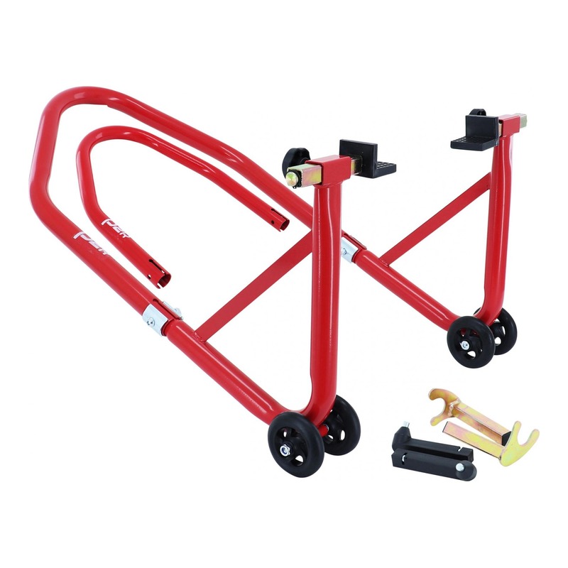 1Tek Tools Béquille lève moto arrière et avant universel rouge 250 Kg