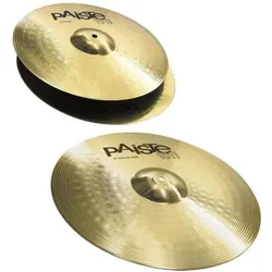 Paiste 101 Brass Cymbal Set 13 HiHat 18 Crash Ride (13", Becken, HiHat), Becken