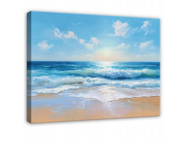 LEINWANDBILD Strand Meer Blau 60x40 cm