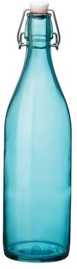 Bormioli Rocco Giara Bottle 33.75 Ounce Swing Top Bottle, Sky Blue