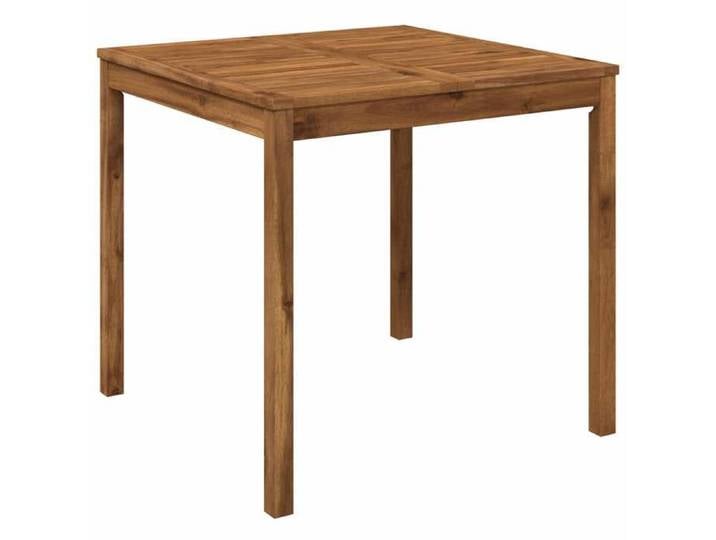 Remise Table repas de jardin - Brun - Table de dîner de jardin - Naturel - 80x80 5x75cm_pqw87t