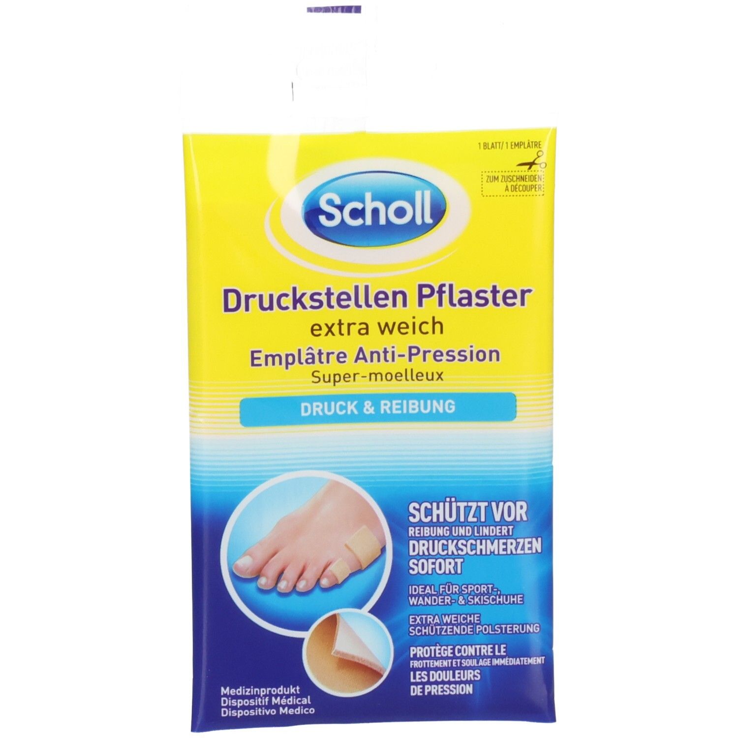 Scholl Druckstellen Pflaster extra weich 6 St