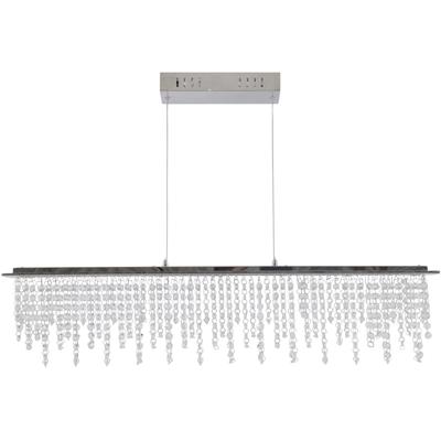 NÄVE LED Pendelleuchte "Diamonds", grau (chromfarben), 1, 1 Stk., Leuchten, LED Pendelleuchte>>Diamonds<<,Dimmbar per Wandschalter / Fernbedienung, LED Pendelleuchte