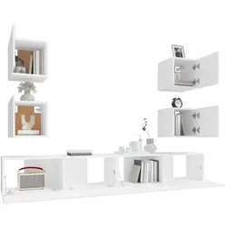 vidaXL, TV Möbel, Inbelano (6 Stück) (100 x 30 x 30 cm)