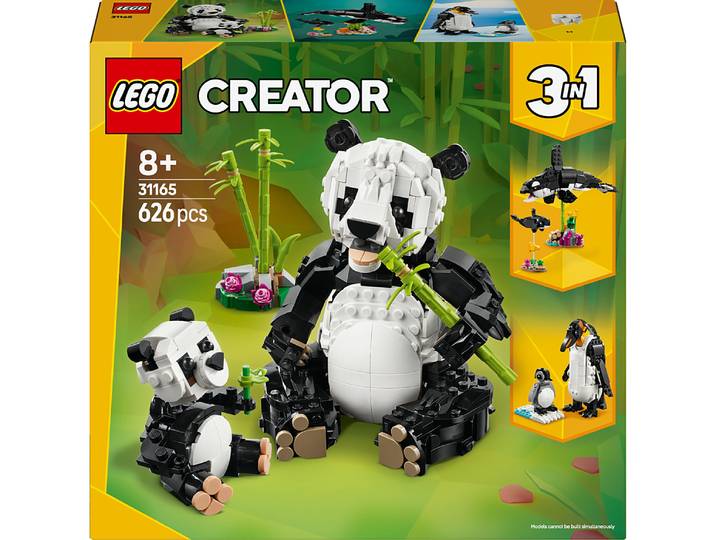 LEGO Creator 31165 3-en-1 Animaux sauvages : la famille de pandas Jeu