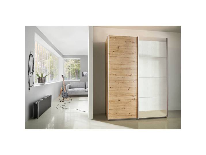 Schwebetürenschrank pure reflect 135cm Braun/Eiche Artisan Dekor