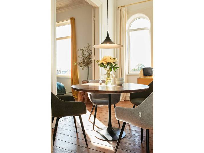 home24 Eettafel Rick Ø 120cm bruin