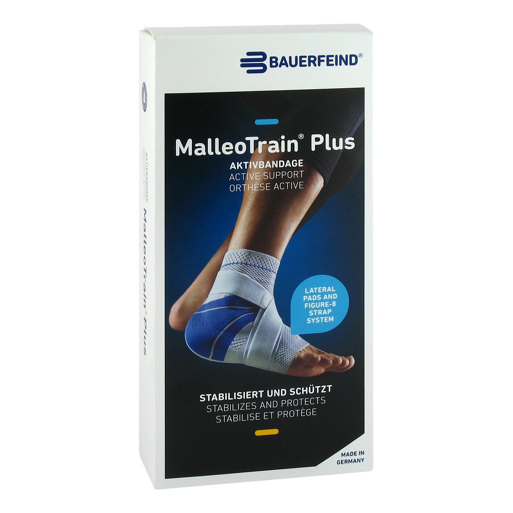 Bauerfeind AG / Orthopädie Malleotrain Plus Größe 4 links titan Srunggelenkbandage 06909071