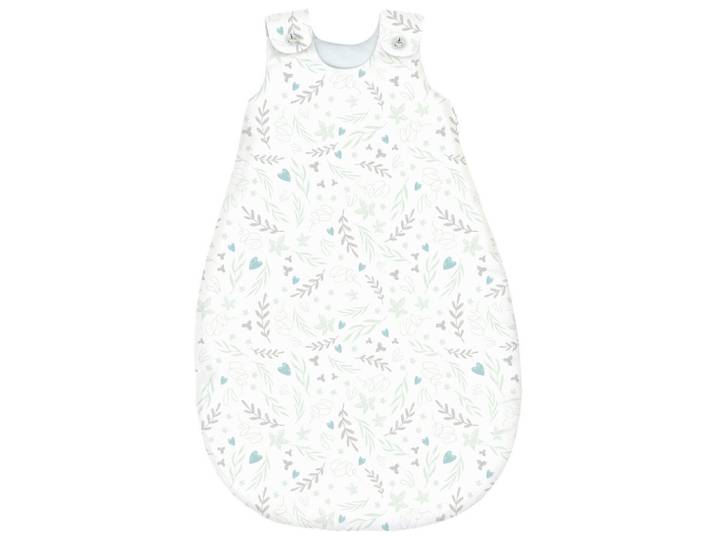 Avelia Babyschlafsack, Grün, Blume, Füllung: Vlies, Lyocell,Vlies, Lyocell, Gr. 74/80es Vertrauen - Oeko-Tex®, Schlafen, Babybettausstattung, Babyschlafsäcke