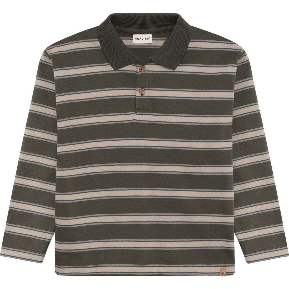Minymo Polo T-shirt LS Y/D beetle (9090) 140 134434-9090-140