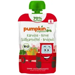 Pumpkin Quetschie - Karotte, Birne, Süßkartoffel, Brokkoli bio