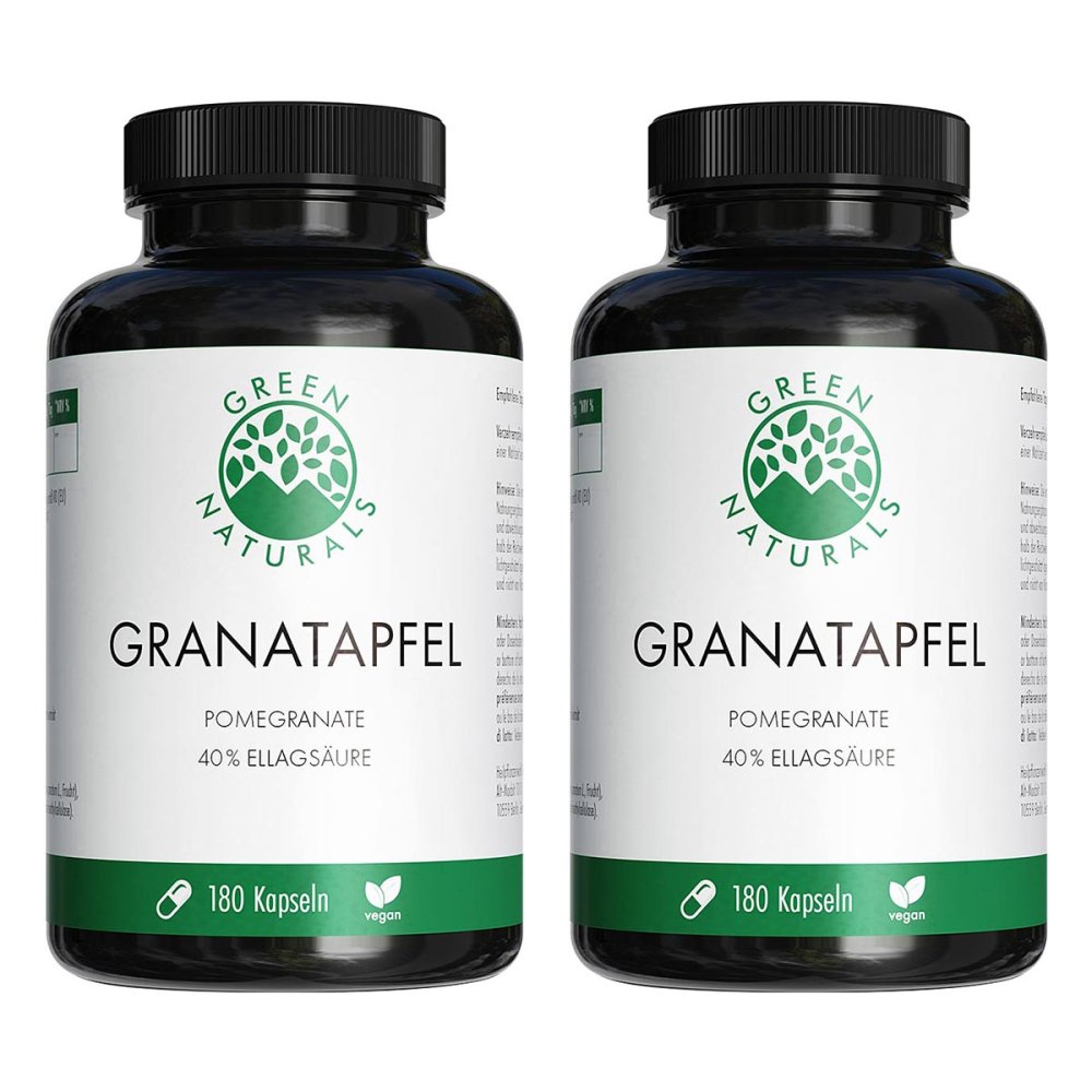 Heilpflanzenwohl GmbH GREEN NATURALS Granatapfel + 40% Ellagsäure Kapseln 08106204
