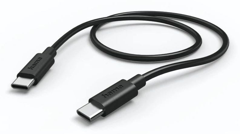 Hama 0,48 Gbit/s Stecker USB C auf USB C 0,75 m 201732 (Schwarz, Weiß) 00201732