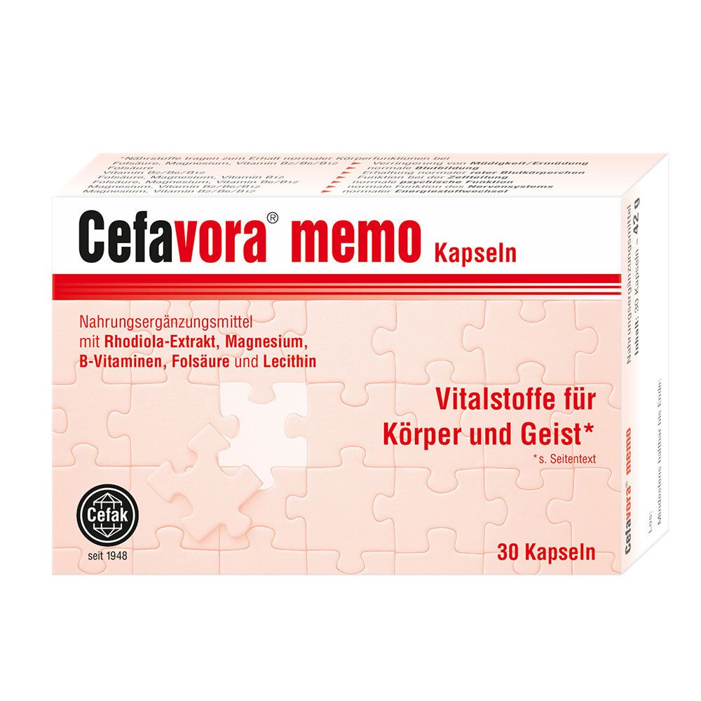 Cefavora memo Weichgelatinekapseln 30 St Kapseln
