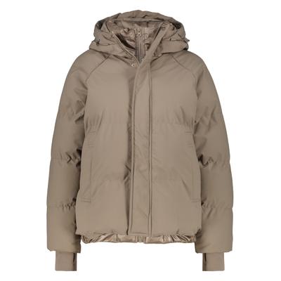 Winterjacke ALIFE & KICKIN "Damen RoxaneAK A Winterjacke, Jacke", Damen, Gr. M, beige (coffee braun), 100% Polyester, Jacken Winterjacke, Innere Lage mit Reißverschluss, Raglanärmel, Rippstrickbündchen