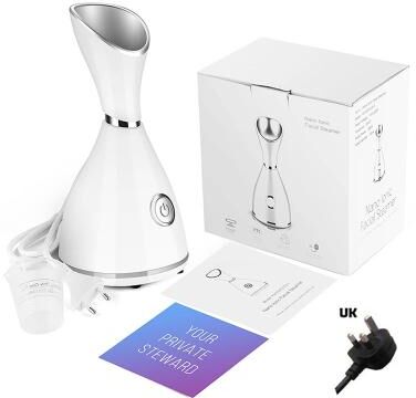 Inspired Living Nano Ionic Face Steamer Deep Cleansing Facial Sauna Mist For Spa Quality Skin At Home uk