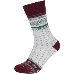 s.Oliver Cosy Norwegian Crew Socken 3895 - windsor wine 35-38