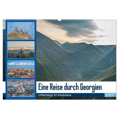 Eine Reise durch Georgien (Wandkalender 2027 DIN A2 quer), CALVENDO Monatskalender
