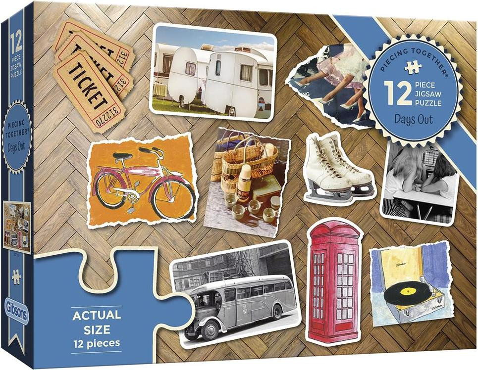 Gibsons Uitstapjes Puzzel, 12 stuks, geschikt voor kinderen vanaf 4 jaar