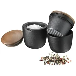 Skeppshult 0711V, Pfeffermühle + Salzmühle, Schwarz, Braun