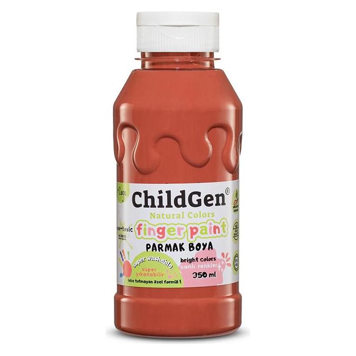 ChildGen Super abwaschbare Fingercolor Braun (350 ml) (59176593)