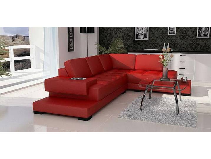 JVmoebel Ecksofa Modernes Kunstleder Sofa in zeitlosem Design und hoher Qualität, 1 Teile, Made in Europa