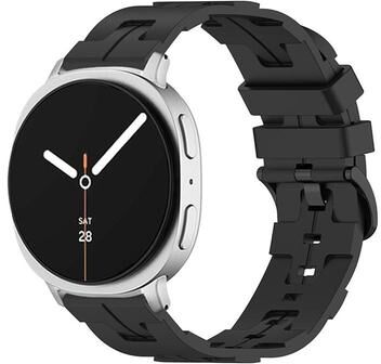 Everyday Crate Samsung Galaxy Watch8 Classic Silicone Watch Band Adjustable Sport Watch Strap black
