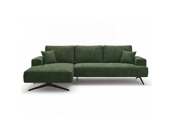 Graingold Ecksofa Leto Grün Links, Kiefer, Ottomane links,L-Form, 260x165 cm, Wohnzimmer, Sofas & Couches, Wohnlandschaften, Ecksofas