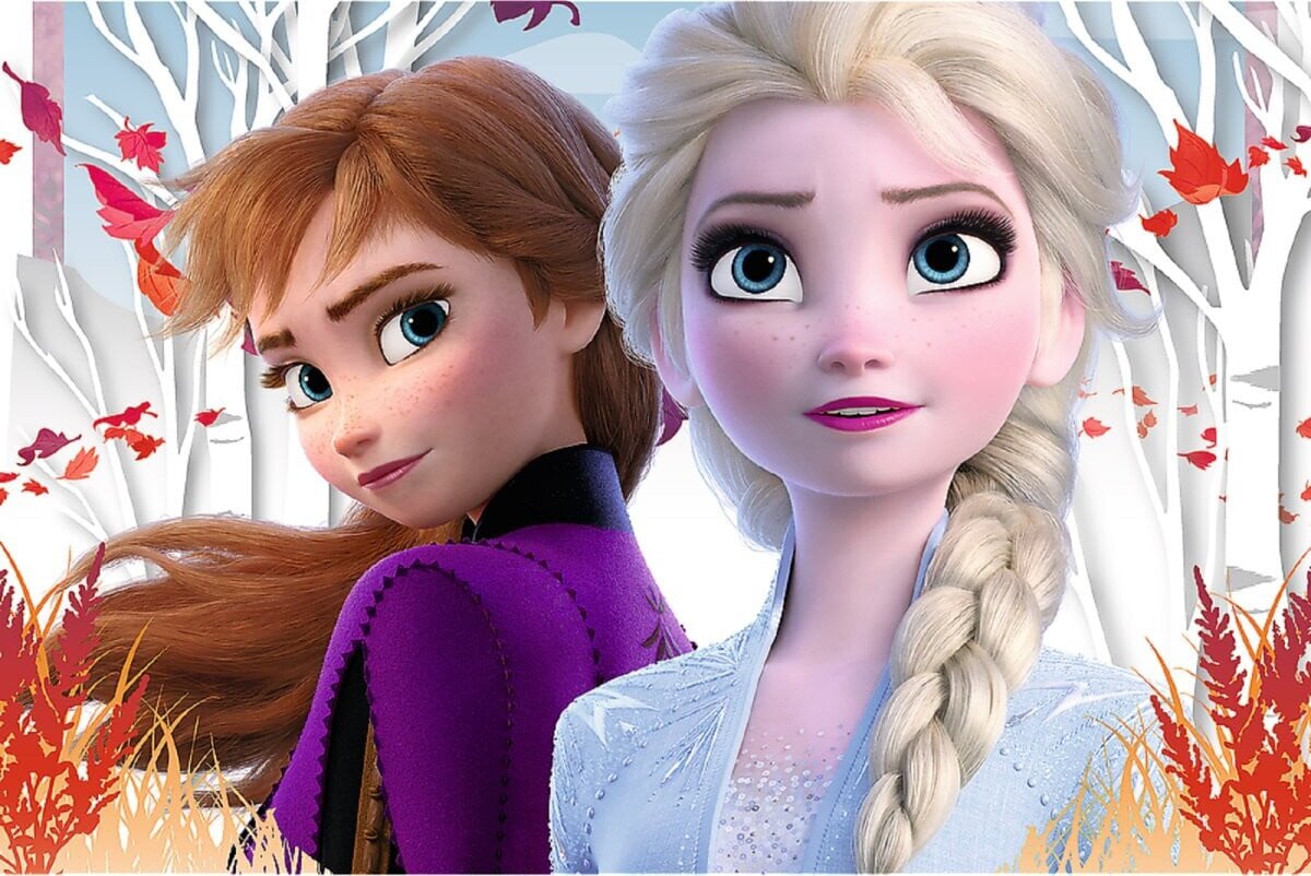 Trefl Puzzel De betoverende wereld van Anna en Elsa, 60 stukjes