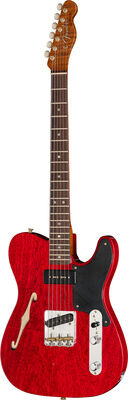 Fender LTD P90 Korina Tele Jmr ACT Aged Crimson Transparent