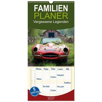 Familienplaner 2027 - Vergessene Legenden mit 5 Spalten (Wandkalender, 21 x 45 cm) CALVENDO