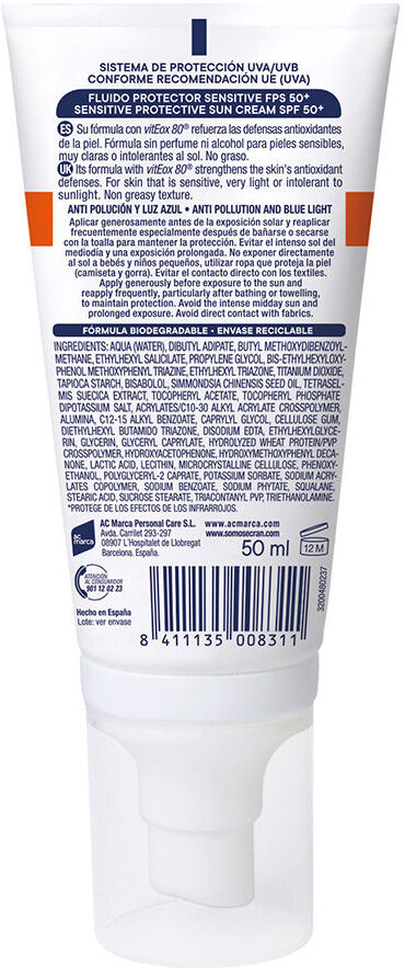Ecran Sunnique Sensitive viso SPF50+ 50 ml