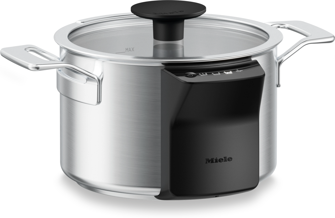 Topf-Set "KMTS 8602 M Sense 2er-Set", silber, Töpfe, Kompatibel mit den Miele M Sense ready Induktionkochfeldern., Topf-Set