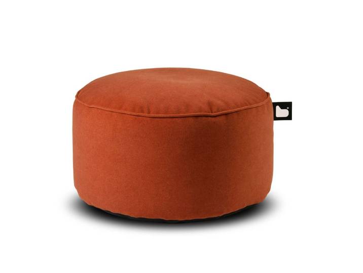 b-bag Extreme Lounging Sitzhocker b-poufe Wildleder Rust