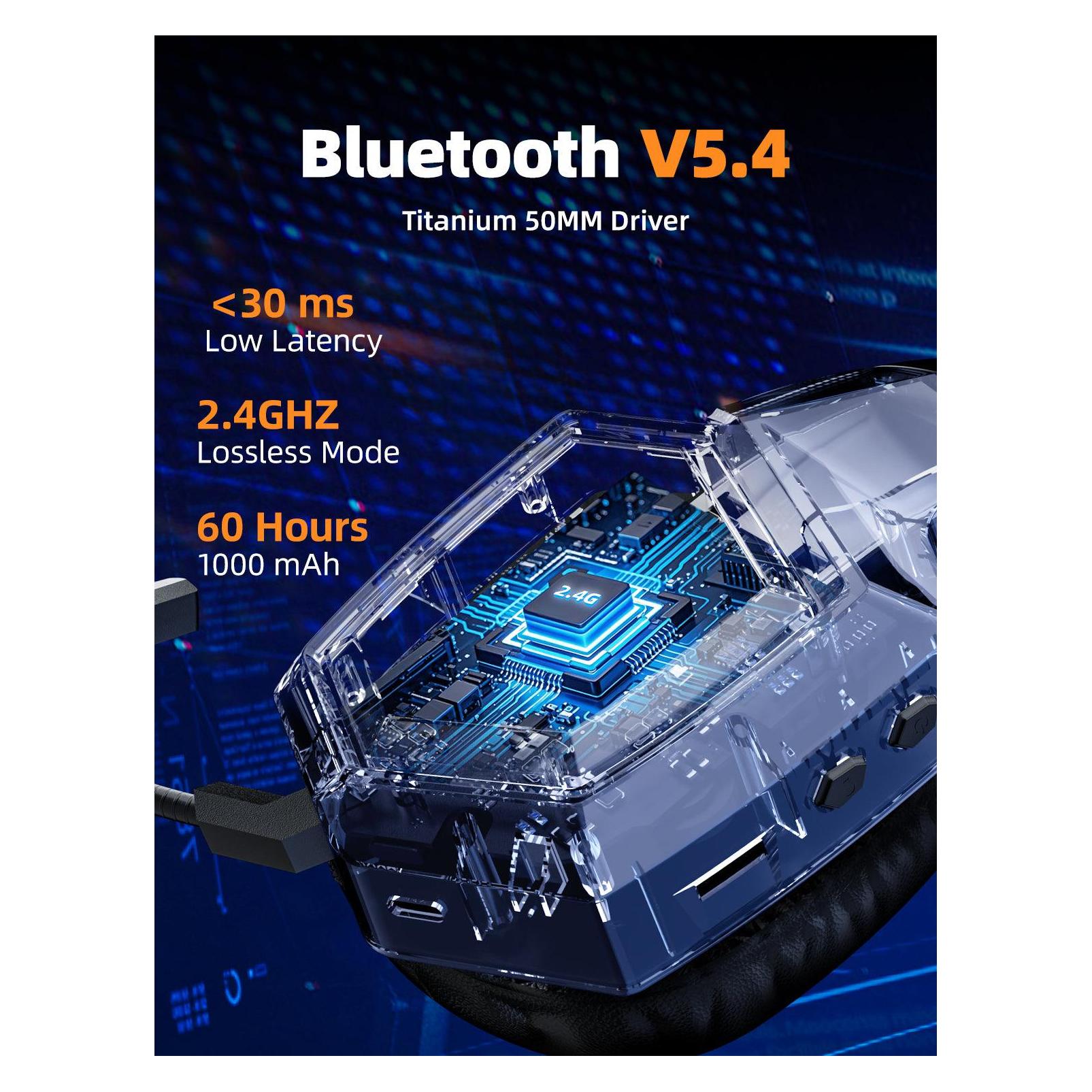 Onikuma GT806 (2.4G+Bluetooth) Black GAMING HEADSET (Kabelgebunden, Kabellos) (6972470563849)