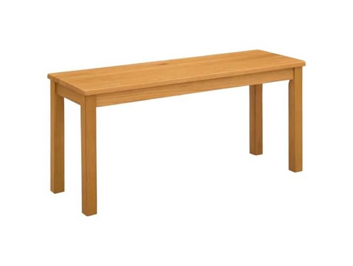 HBBMGYD Esszimmerbank, 95 x 32 x 45 cm, massives Eichenholz Modernes rechteckiges Design, stabile quadratische Füße, Verwendung im Innenbereich für Küche und Essen