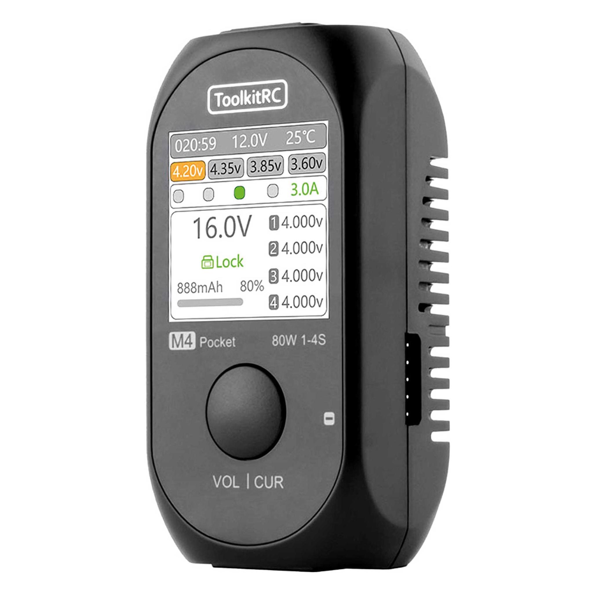 Toolkitrc Ladegerät M4 Pocket, DC, 80W, 1-4S (HP110-0018)