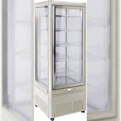 KBS Gastrotechnik Panoramavitrine Prisma 401 TNV-PF (bronze) mit 5 Rosten