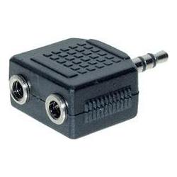 Générique Double stereo adapter 3.5-mm jack without cable (Klinkenadapter) (720121)
