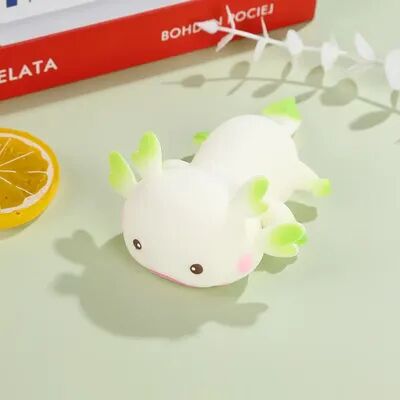 DynamicDeals Axolotl Squishy Stress Relief Toy Slow Rebound Sensory Fidget For Kids & Adults white