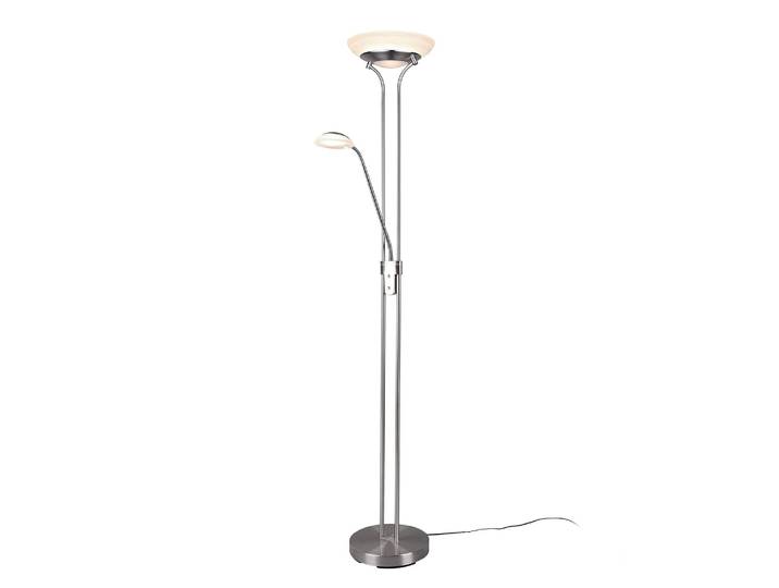 LED-Stehleuchte Orson 33 x 180 x 57cm Silber/Silber Material: Glas, Metall Metallart: Aluminium Oberfläche Metall: Vernickelt LED LED-Platine