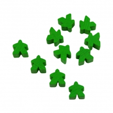 Hans im Glück Carcassonne - Meeple - 10er-Set HOLZ - hell-grün 293421