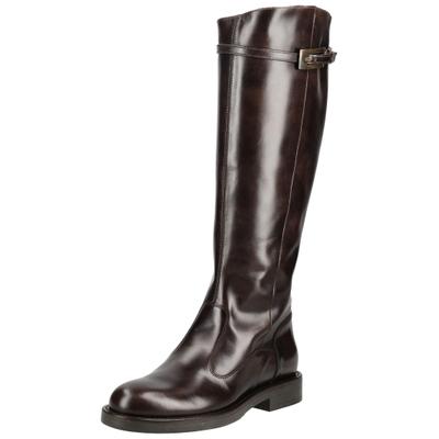 Stiefel NERO GIARDINI "Nero Giardini Stiefel Leder", Damen, Gr. 37, braun (cafe), Leder, Schuhe Stiefel